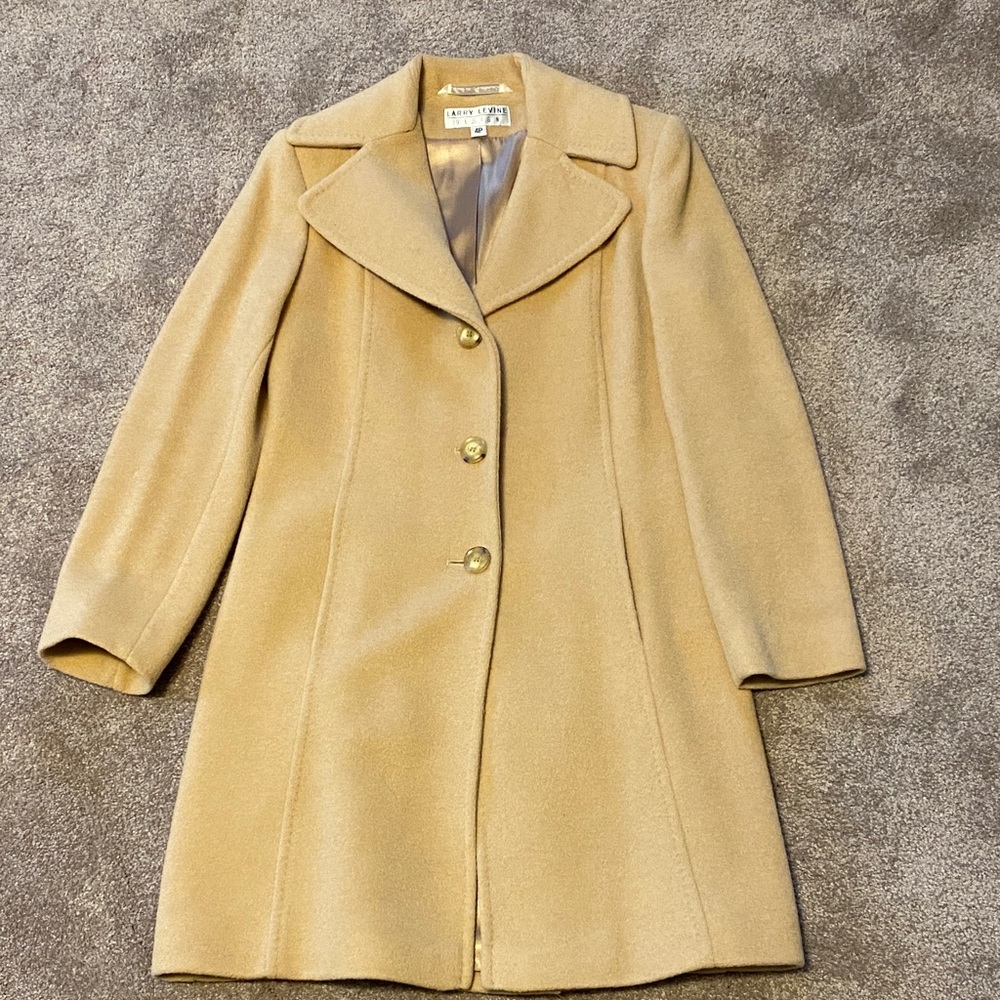 Larry Levine Tan Camel Hair coat